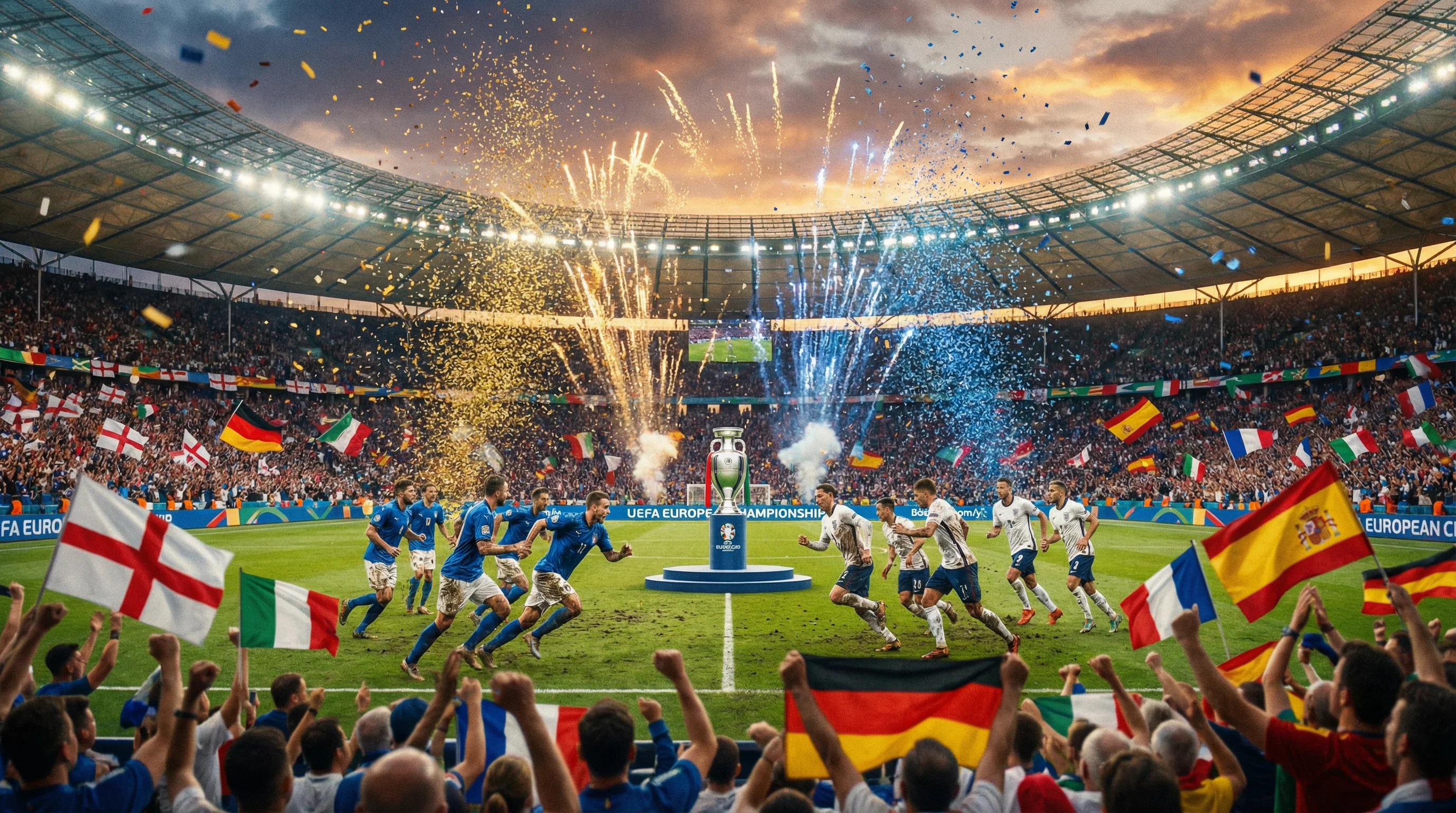 欧洲杯足球赛事精彩瞬间